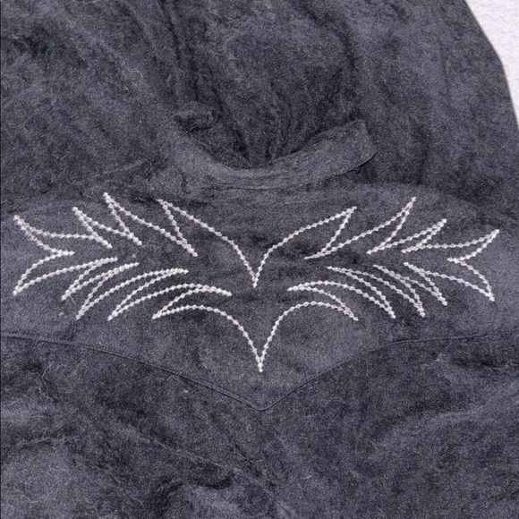 Trego’s Westwear Vintage Embroidered Snap Front Dress - Picture 6 of 7